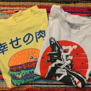 japanese text graphic japan cool tee